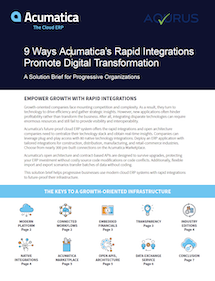 9 Ways Acumatica’s Rapid Integrations Promote Digital Transformation