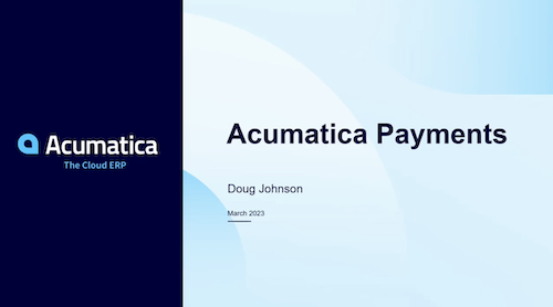 Acumatica Payments