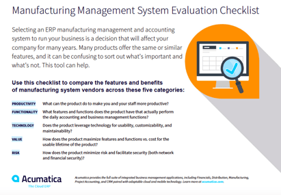 Acumatica-Manufacturing-Checklist-