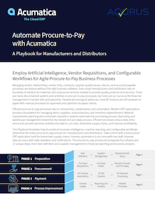 Automate Procure-to-Pay with Acumatica