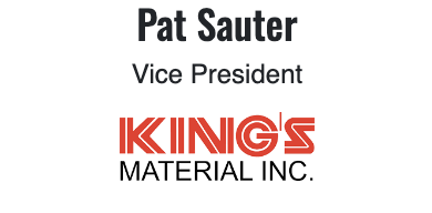 Pat Sauter Kings's Material Inc.