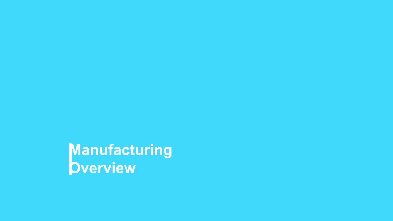 Manufacturing Overview 