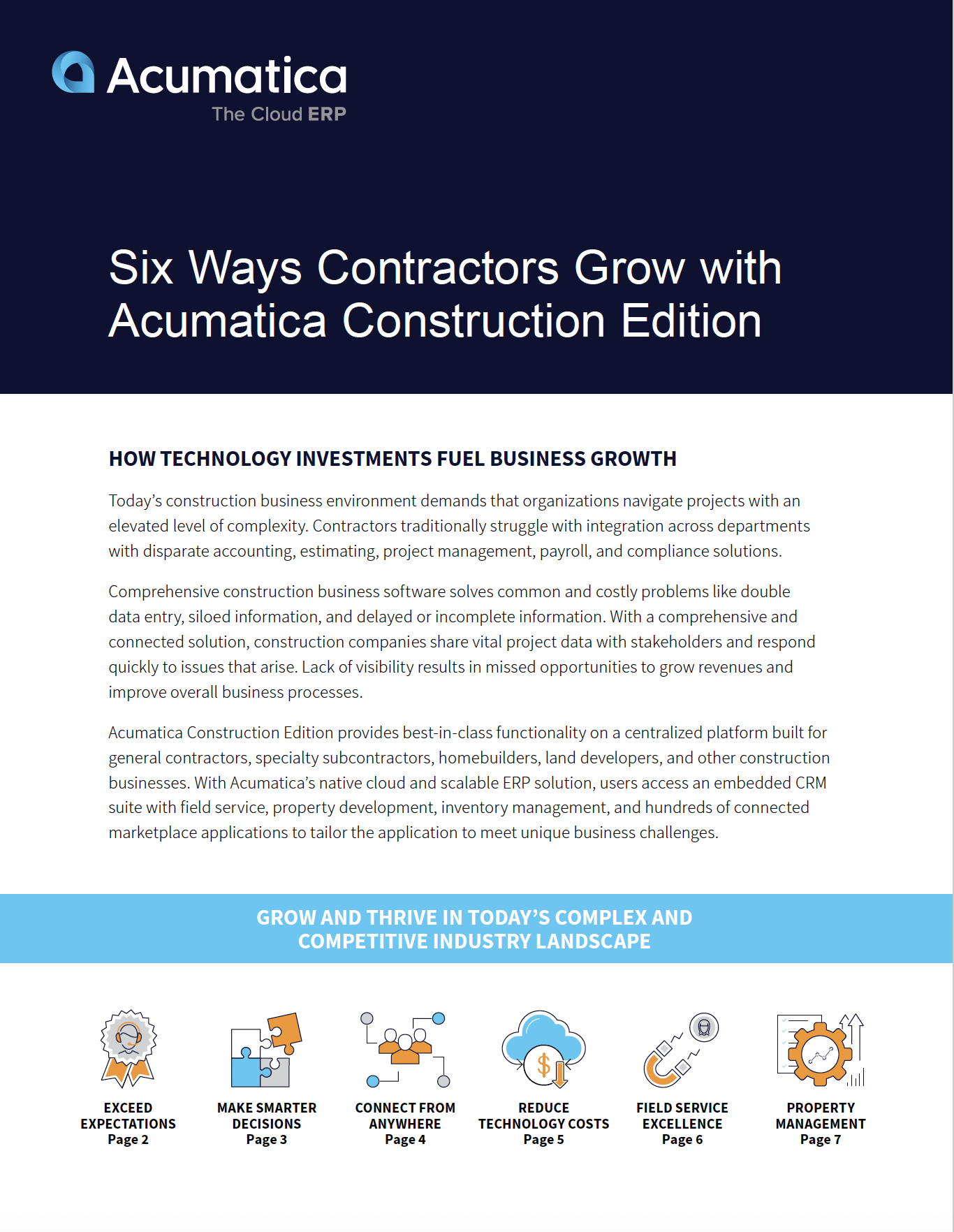 6 Ways Contractors Grow with Acumatica Construction Edition