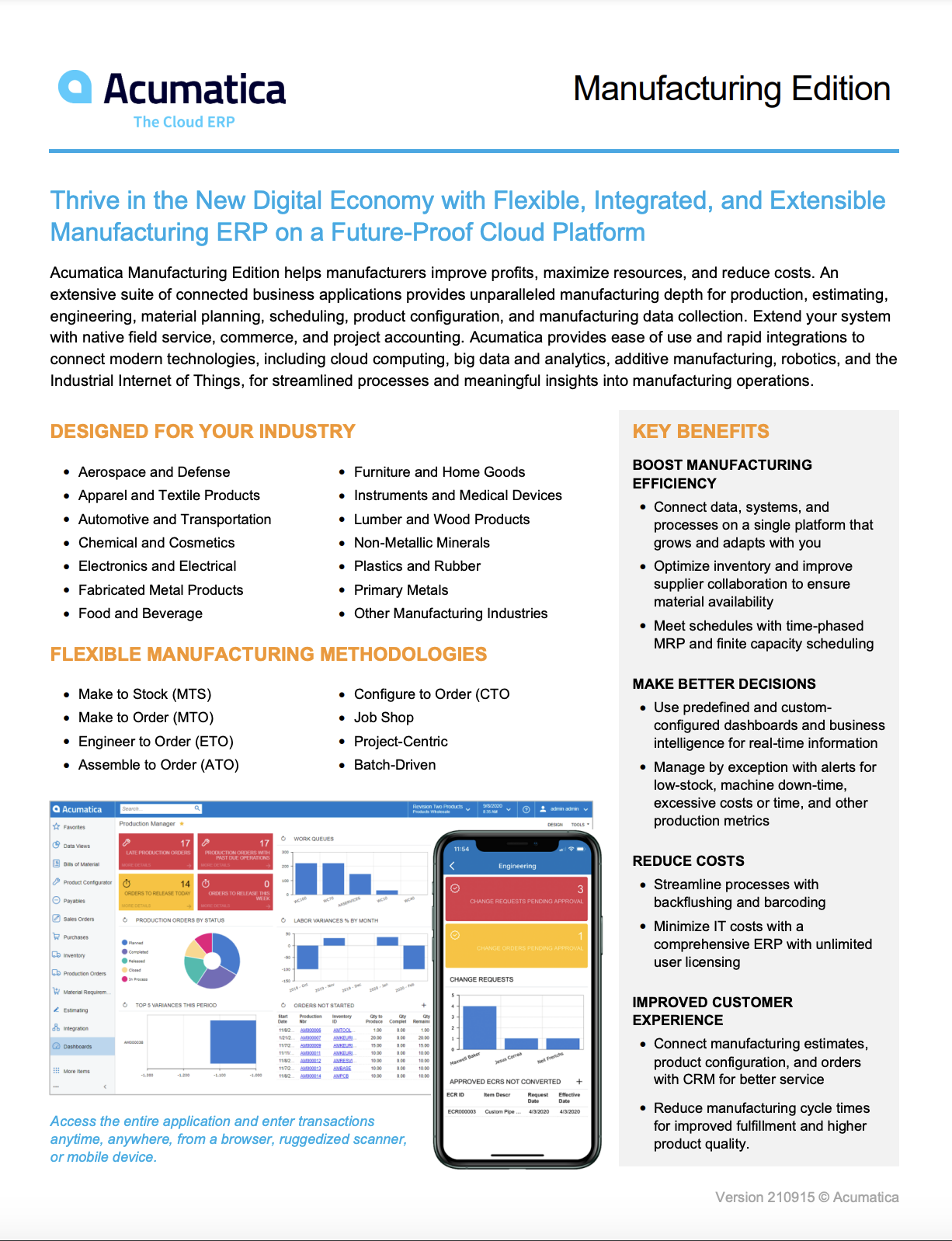 Datasheet Manufacturing Edition