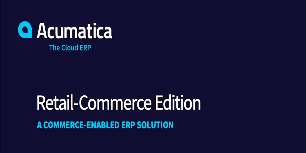 Acumatica Commerce Edition 
