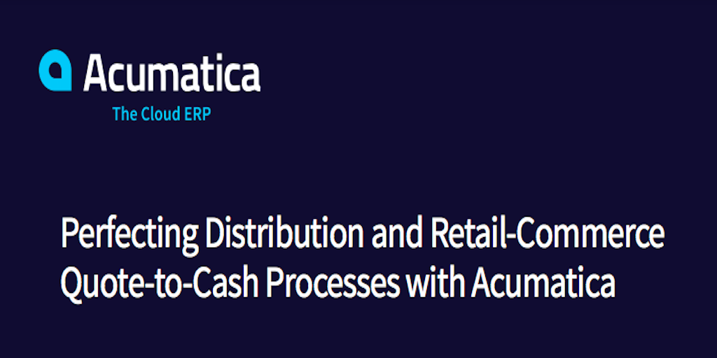 Acumatica eCommerce Quote-to-Cash 